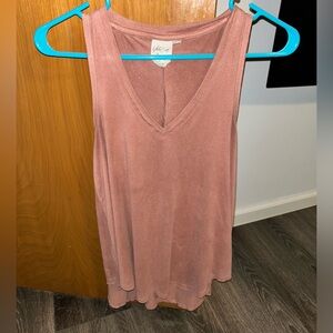 Pink flowy tank